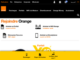 'espace-entreprise.orange.ma' screenshot