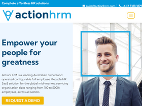 'actionhrm.com' screenshot