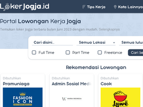'lokerjogja.id' screenshot