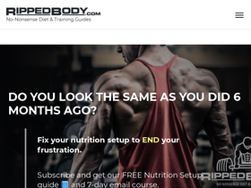 'rippedbody.com' screenshot