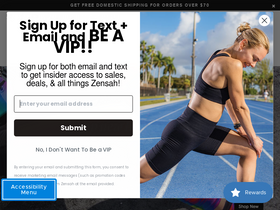 'zensah.com' screenshot