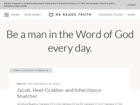 'hereadstruth.com' screenshot