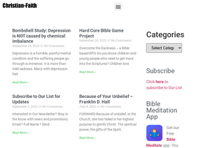 'christian-faith.com' screenshot