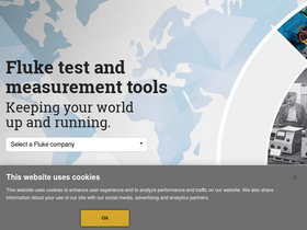 'fluke.com' screenshot
