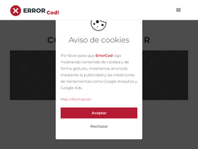 'errorcod.com' screenshot