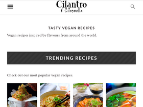 'cilantroandcitronella.com' screenshot