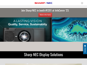 'sharpnecdisplays.us' screenshot