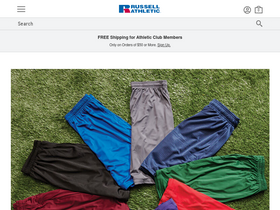 'russellathletic.com' screenshot