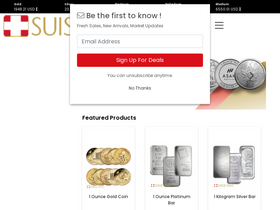 'suissegold.eu' screenshot