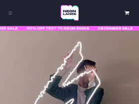 neonlanes.com.au homepage screenshot
