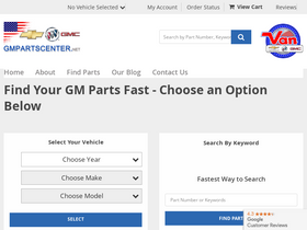 'gmpartscenter.net' screenshot
