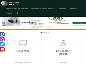 'portalautoservicios-tnm.sep.gob.mx' screenshot