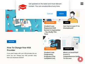 'thecollegeinvestor.com' screenshot