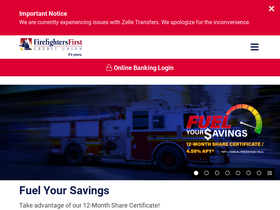 'firefightersfirstcu.org' screenshot