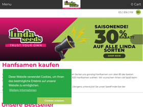 'linda-seeds.com' screenshot