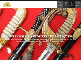 'jbmilitaryantiques.com.au' screenshot