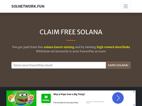 'solnetwork.fun' screenshot