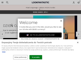 'lookfantastic.pl' screenshot