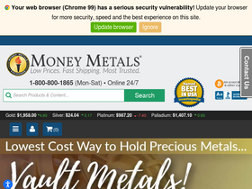 'moneymetals.com' screenshot