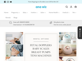 Ana Wiz homepage screenshot