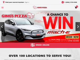 'ginospizza.ca' screenshot