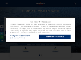 'fredolsen.es' screenshot