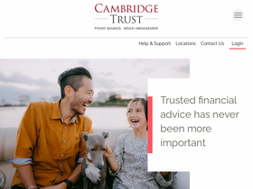 'cambridgetrust.com' screenshot