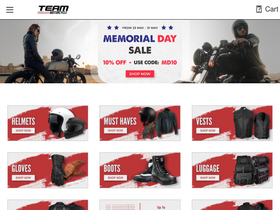 'teammotorcycle.com' screenshot