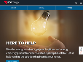 'nvenergy.com' screenshot