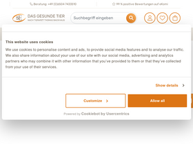 'dasgesundetier.de' screenshot