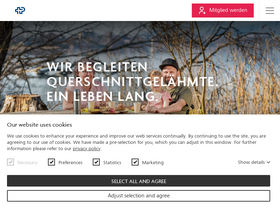 'paraplegie.ch' screenshot