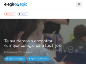 'elegircolegio.com' screenshot