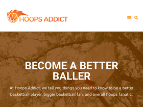 'hoopsaddict.com' screenshot