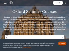 'oxfordsummercourses.com' screenshot