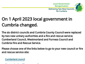 'cumbria.gov.uk' screenshot
