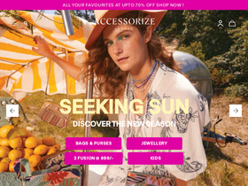 Accessorize India website screenshot