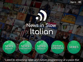 'newsinslowitalian.com' screenshot
