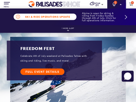 'palisadestahoe.com' screenshot