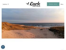 'larkhotels.com' screenshot