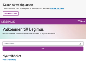 'legimus.se' screenshot