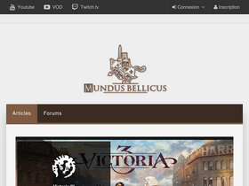 'mundusbellicus.fr' screenshot