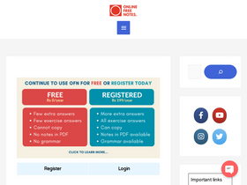 'onlinefreenotes.com' screenshot