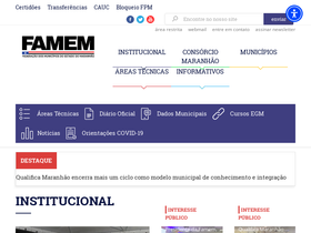'famem.org.br' screenshot