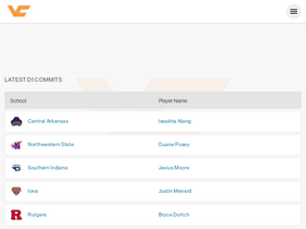 'verbalcommits.com' screenshot