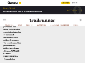 'trailrunnermag.com' screenshot