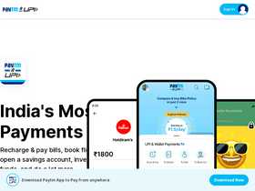 'paytm.com' screenshot