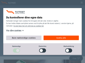 'flytoget.no' screenshot
