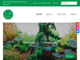 litiaquaria.com homepage screenshot
