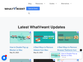 'whatvwant.com' screenshot