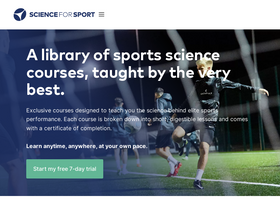 'scienceforsport.com' screenshot